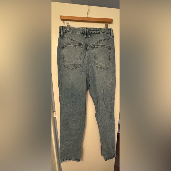 Good American Good Legs Twisted Slit High Waist Flare Jeans 12/31 - Picture 3 of 6